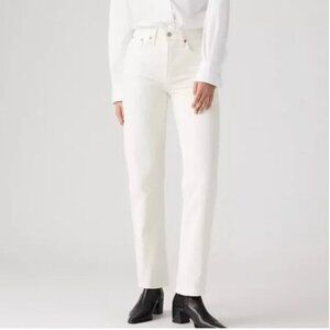 Levi's classic straight white jeans - 26